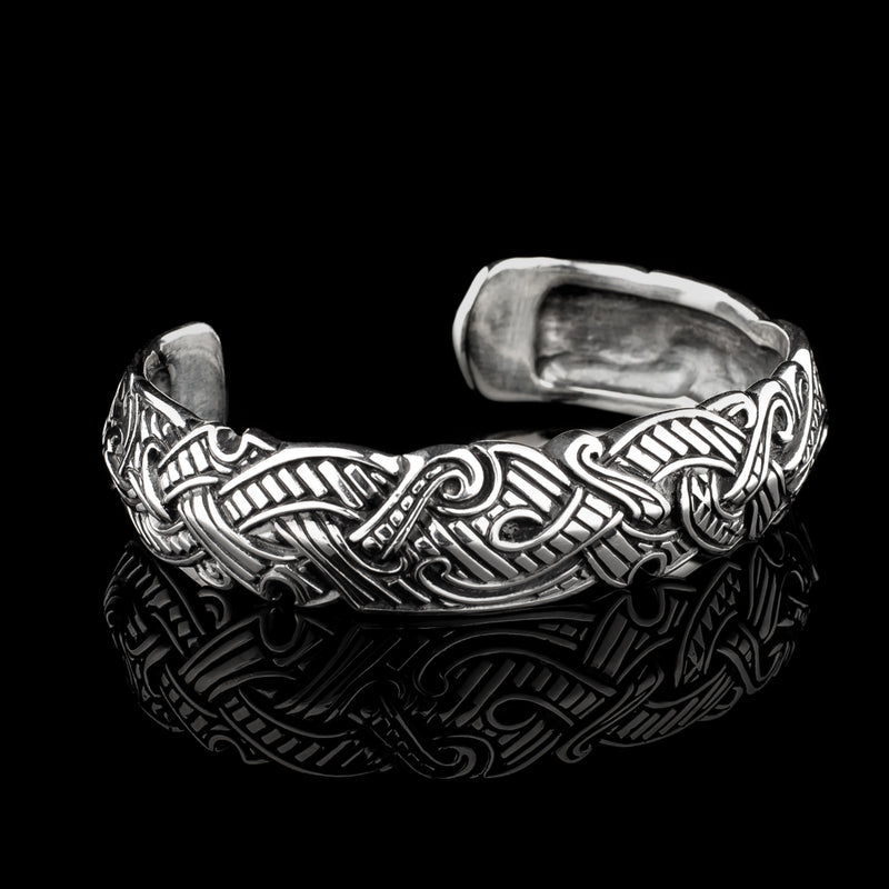 Viking Raven Armring with Runes