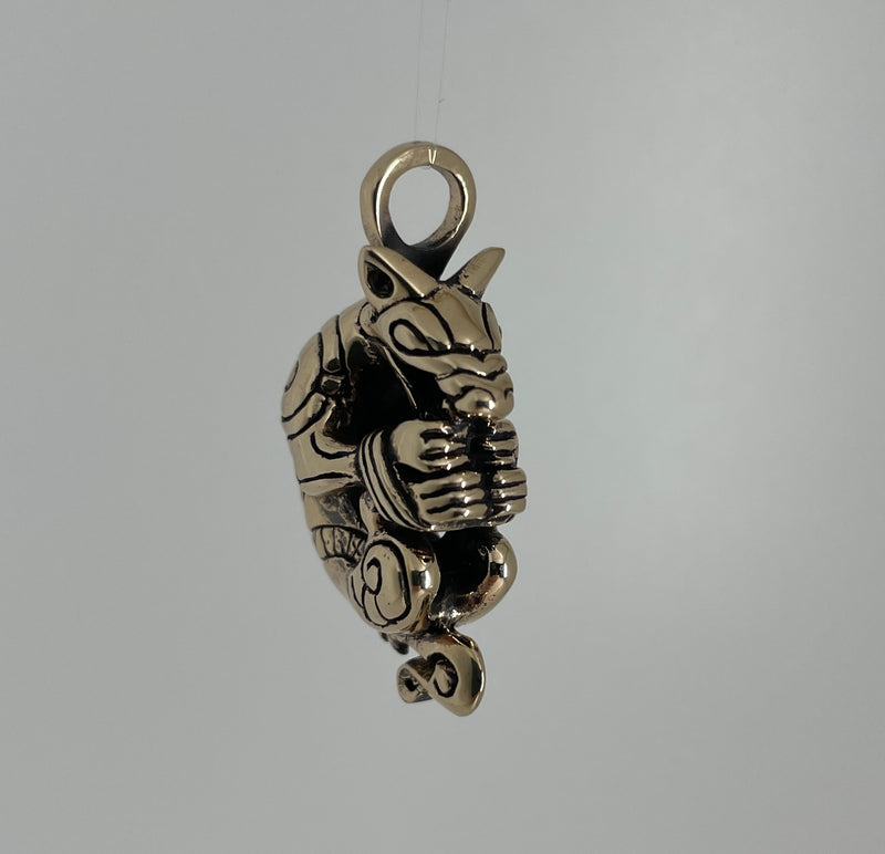 Fenrir Viking Wolf Pendant with Runes