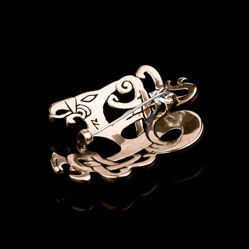 Viking Dragon Brooch in Ringerike Style