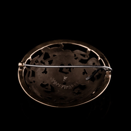 Round Cloak Pin from Viking Gotland