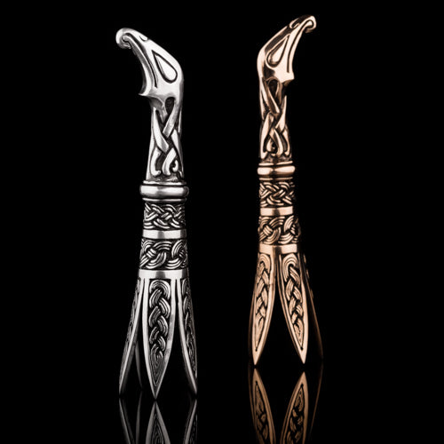 Decorative Viking Drinking Horn Terminal Sutton Hoo Borre Style