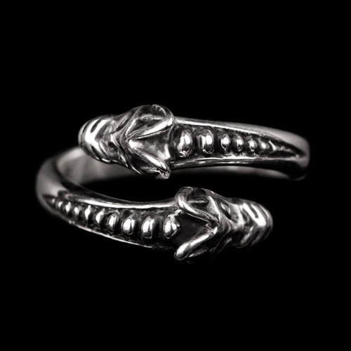 Viking Double Head Wolf Ring