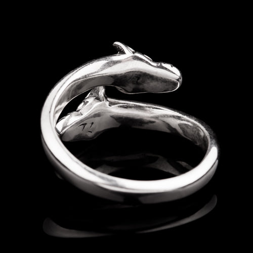 Viking Double Head Wolf Ring