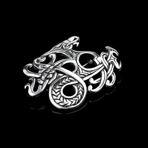 Viking Dragon Brooch in Ringerike Style