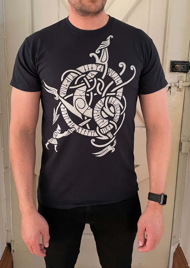 Viking T-Shirt with Raven