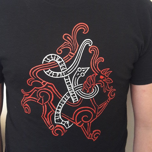 Viking T-Shirt with Beast from the Jelling Stone