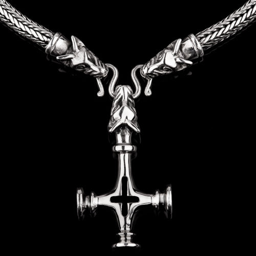 Large Icelandic Thor's Hammer Wolf Cross