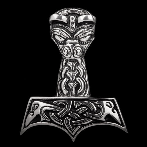 Large Animal Head Thor's Hammer