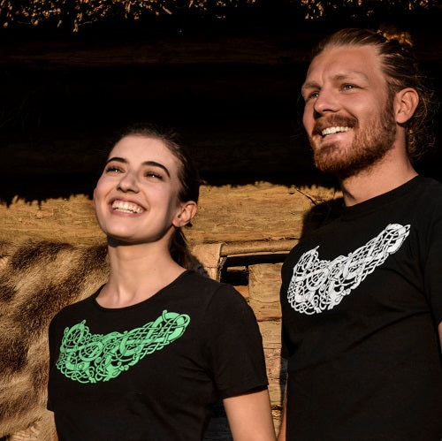 Viking Women's T-Shirt with Urnes Style Animals