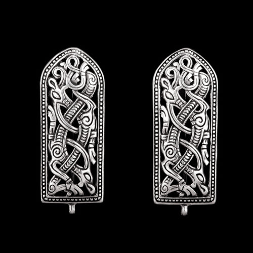 Small Strap End Brooches