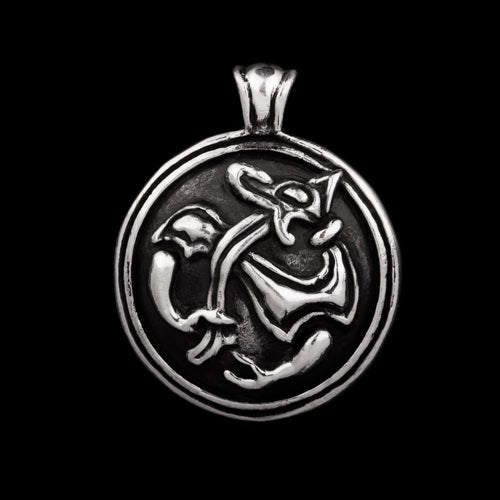Small Viking Wolf Pendant