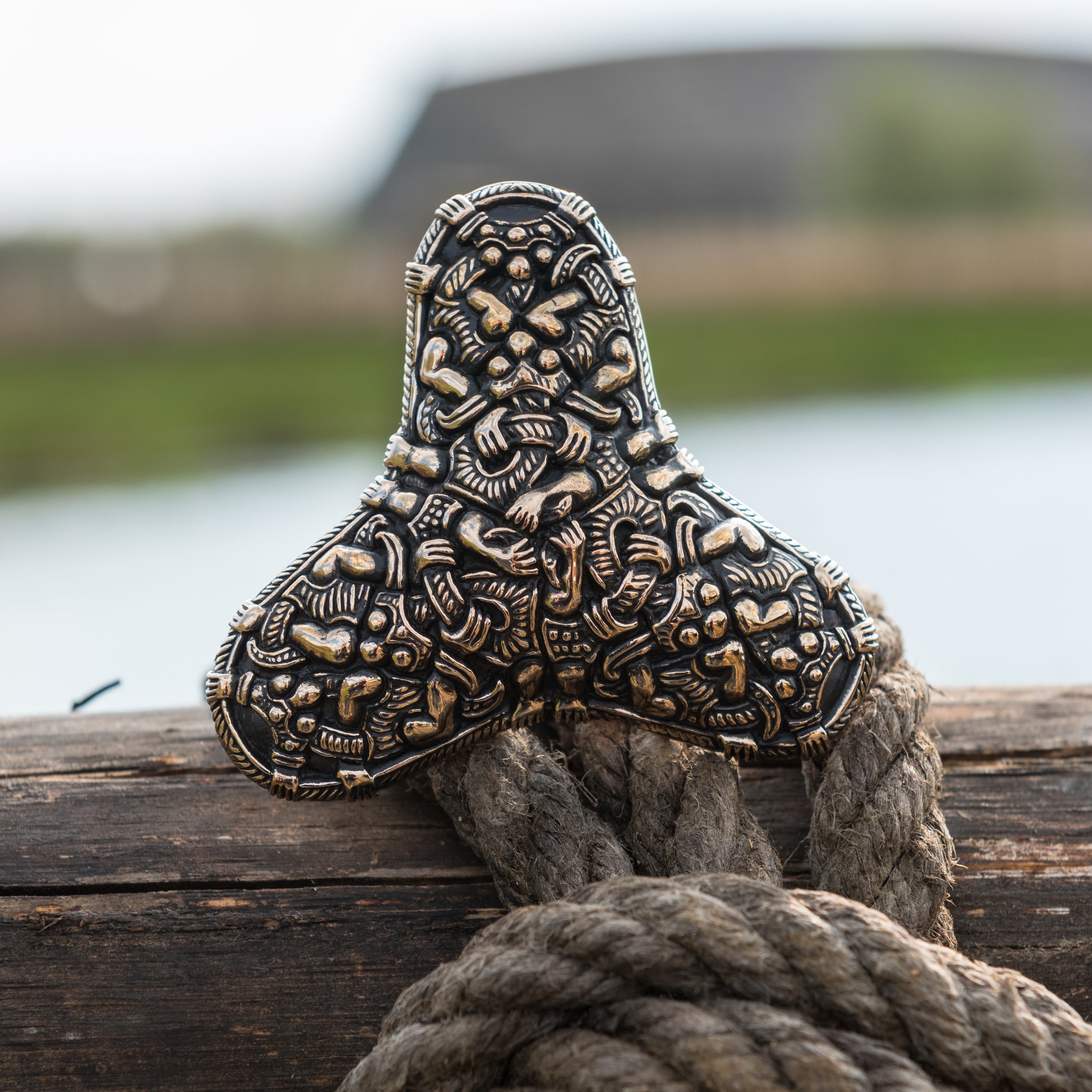 Large Viking Trefoil Brooch With Gripping Beasts from Norway 9th