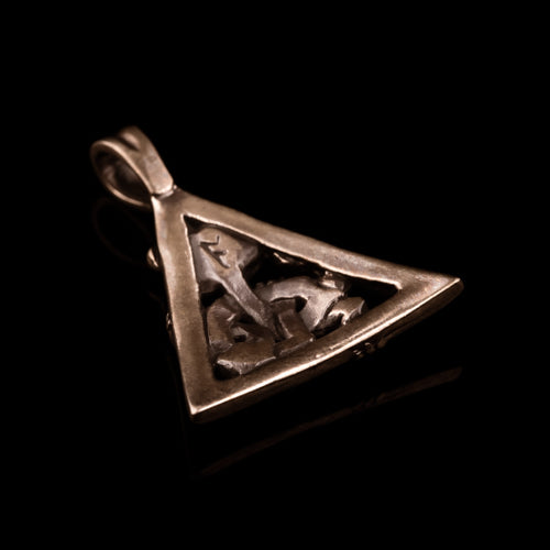 Triangular Gripping Beast Pendant