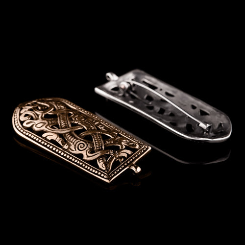 Small Strap End Brooches