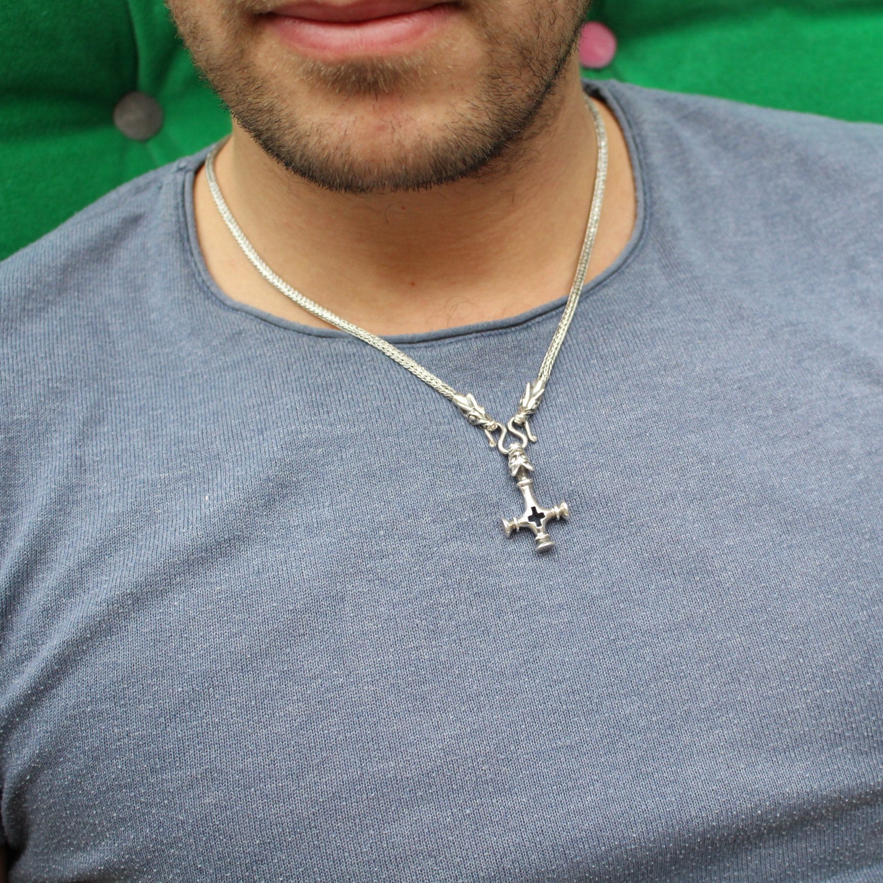 Thor's hammer wolf pendant new arrivals