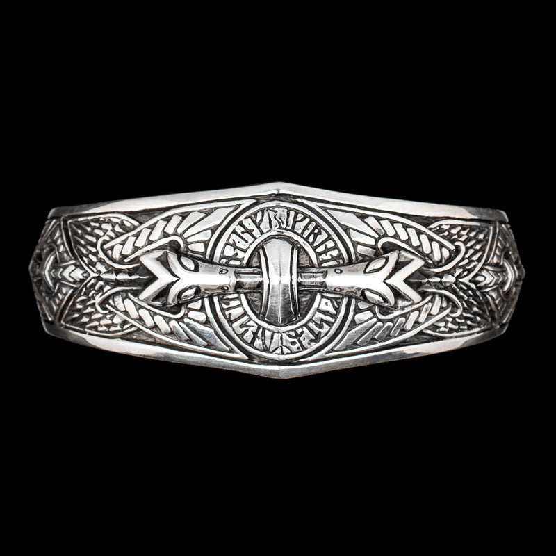 Heavyweight Thor Armring With Runes