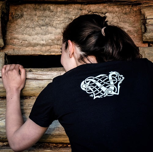 Viking Women's T-Shirt with Urnes Style Animals