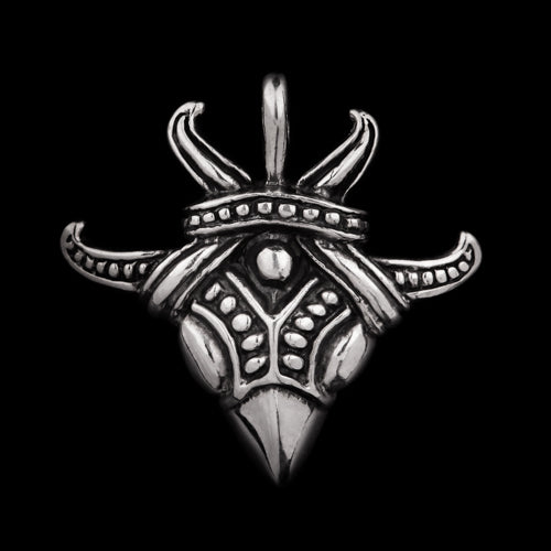 Viking Raven Head Pendant