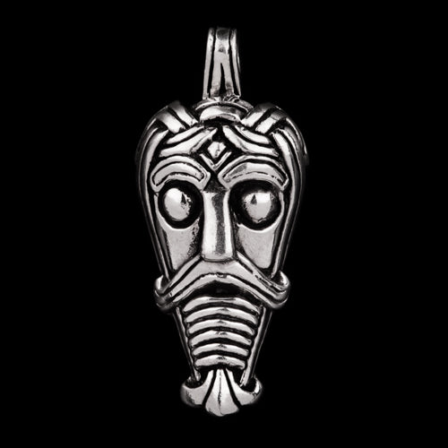 Viking Warrior Mask Pendant from Trelleborg