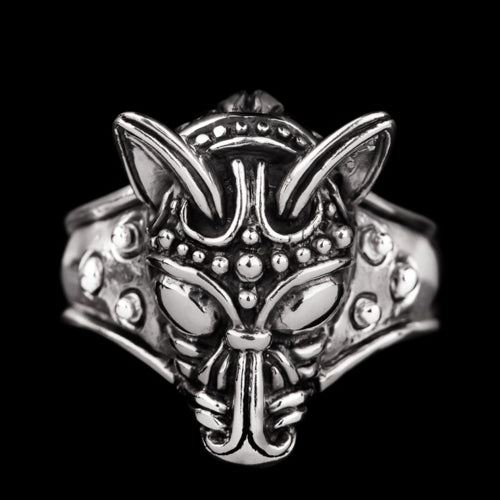 Viking Wolf Head Ring