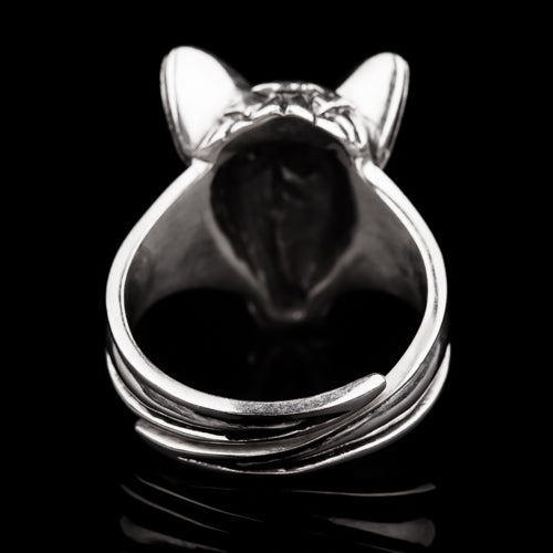 Viking Wolf Head Ring