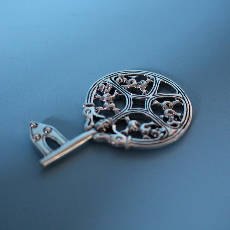 Viking Key With Four Gripping Beasts