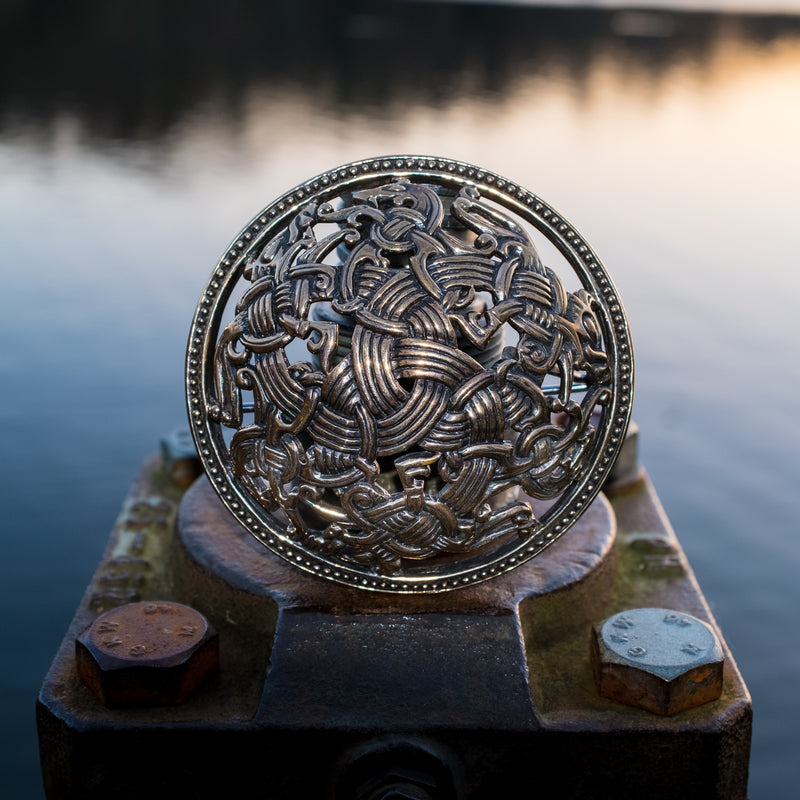 Round Cloak Pin from Viking Gotland Ringerike Style 11th Century