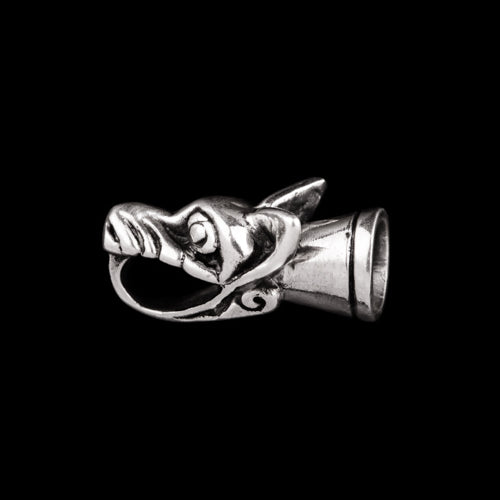 Icelandic Wolf Head Chain Terminals 6mm Diameter