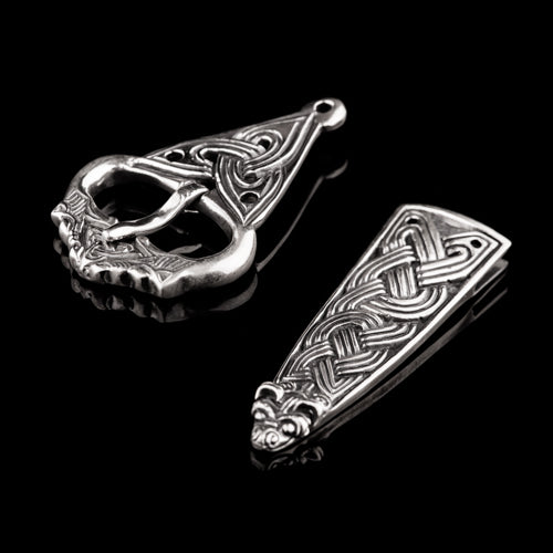 Viking Belt Set With Wolf Heads in Borre Style