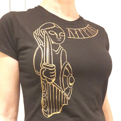 Viking Women's T-Shirt with Valkyrie Design